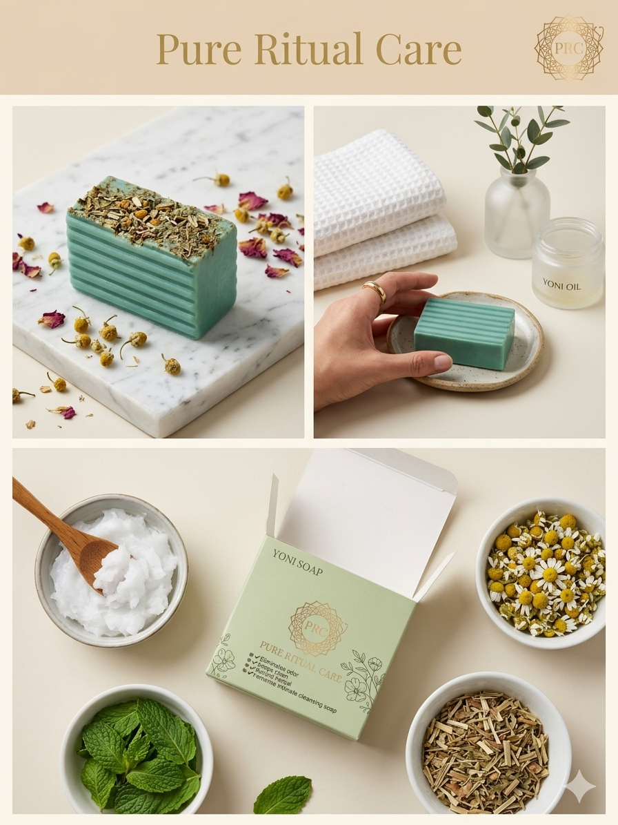 Yoni Soap · Pure Ritual Care – Jabón Íntimo Natural pH Balanceado
